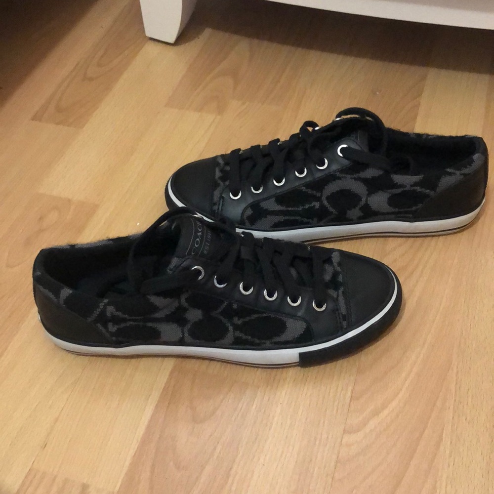 coach sneakers low tops sweater material